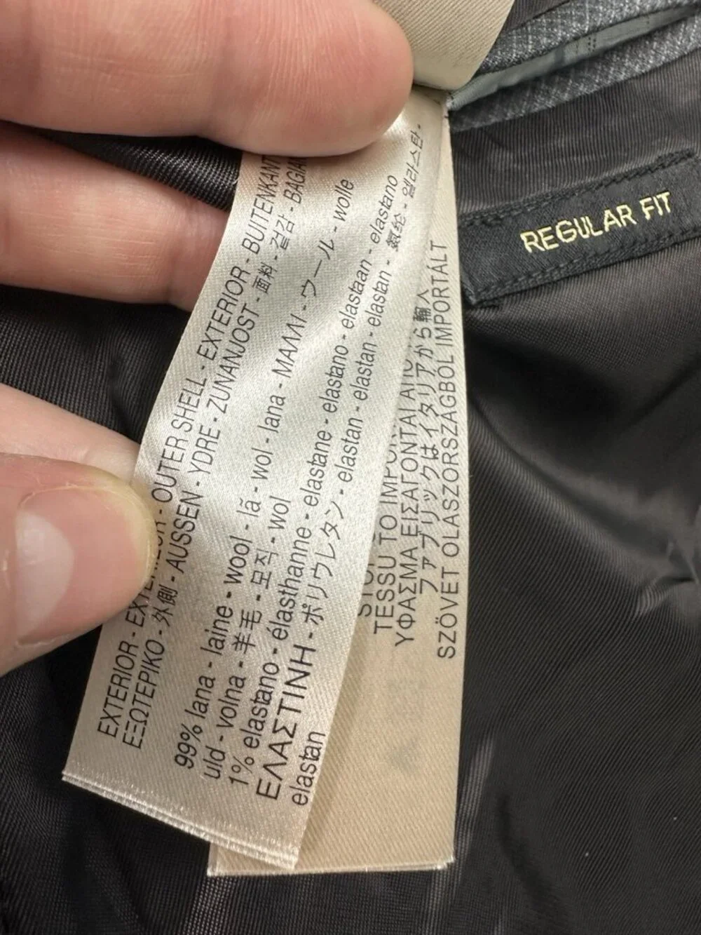 Massimo Dutti Men’s Extrafine wool grey blazer Sport Coat size 48R NWT